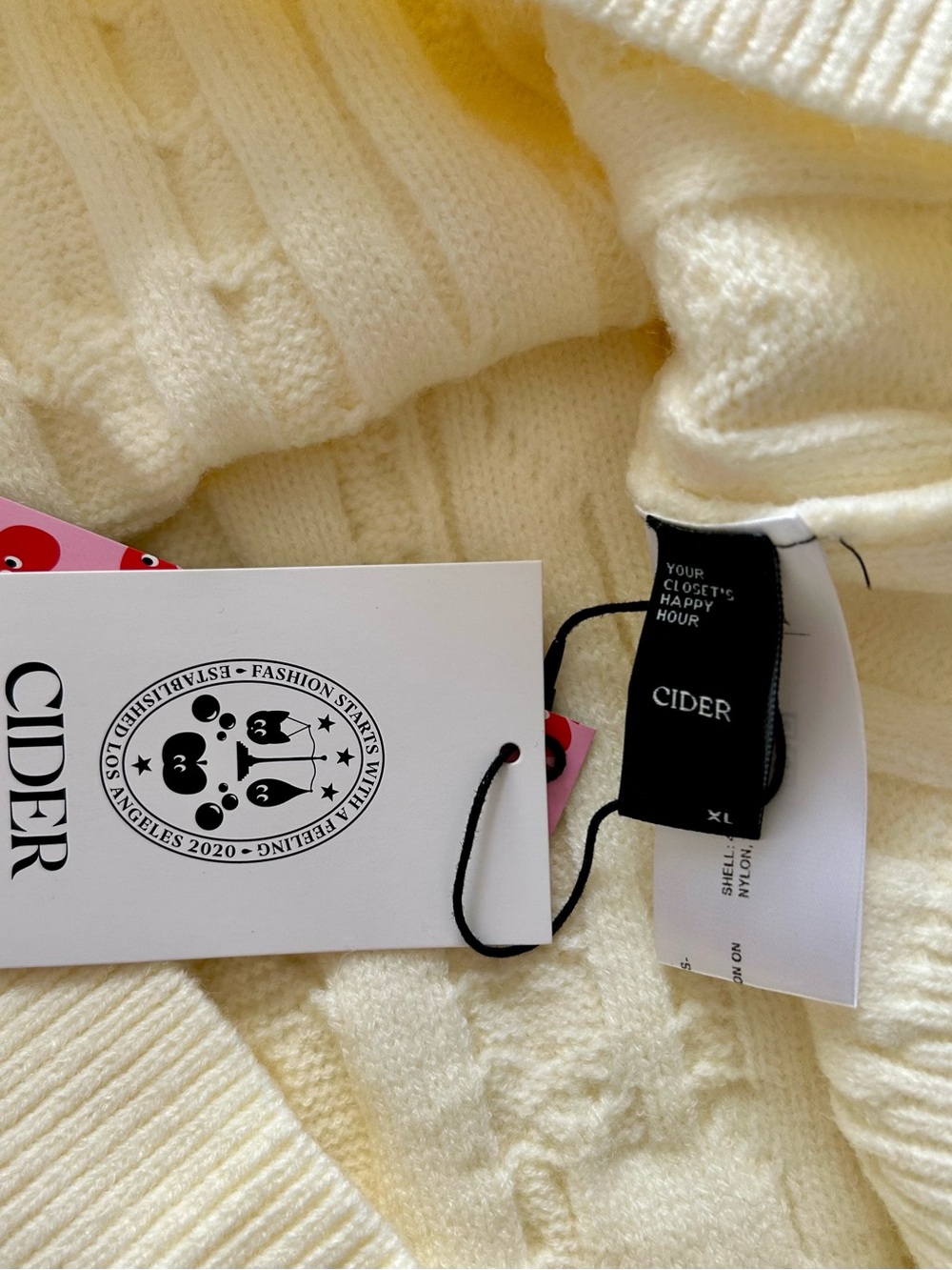 NWT - Cider Cream Multi-Cable Knit Pullover - Picture 12 of 15